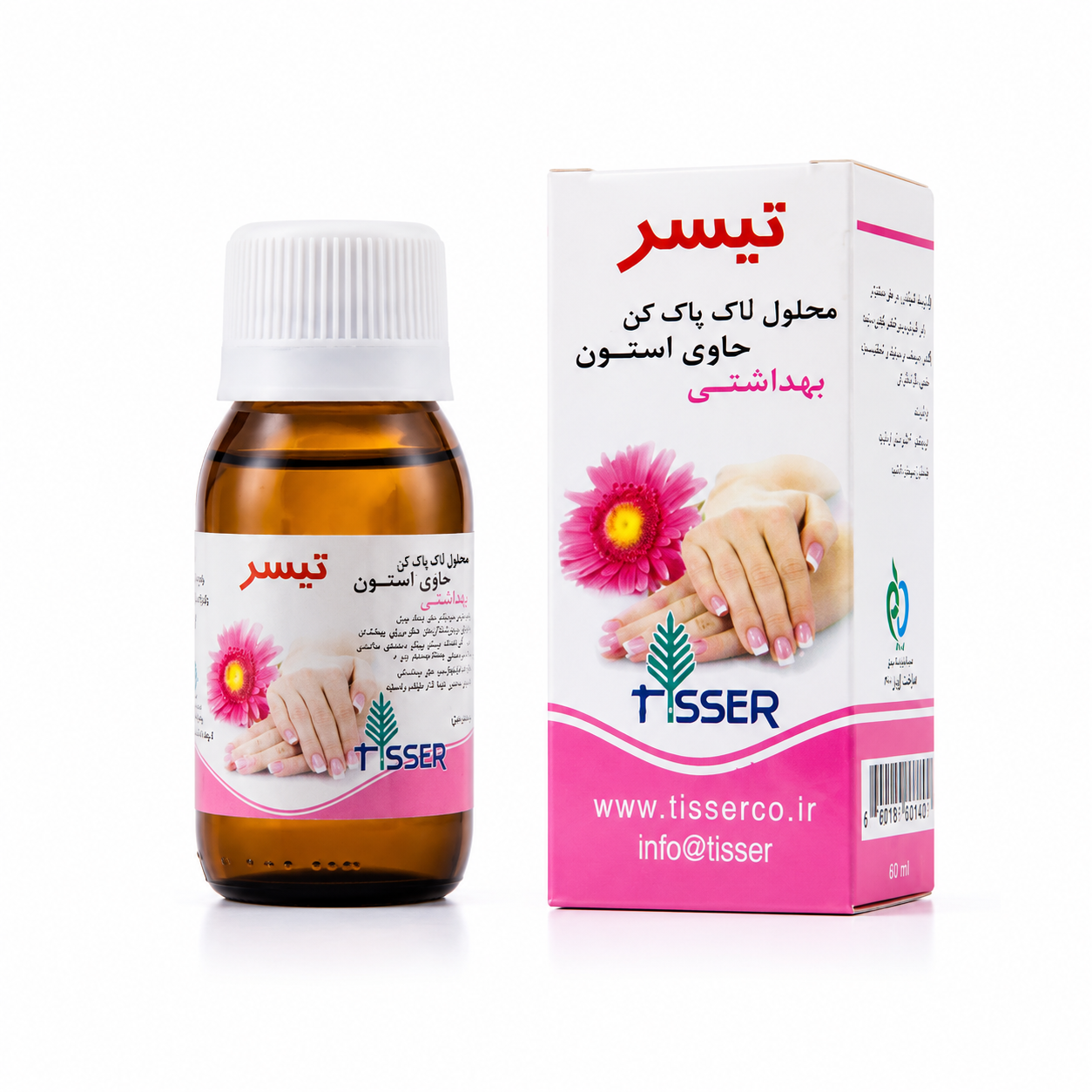 محلول لاک پاک کن حاوی استون تیسر